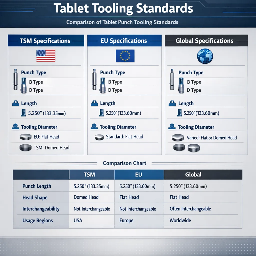 Tablet Tooling Standards — TSM, EU, and Global Specifications