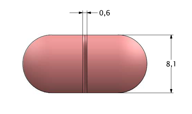 Capsule shape tablet die CAD drawing — EMMKAY INDUSTRIES