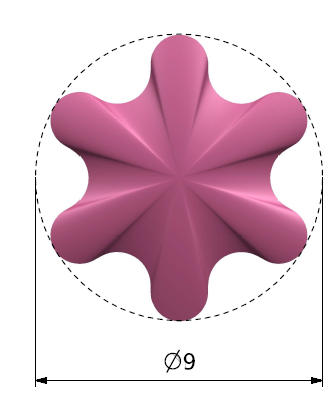 Flower shape tablet die CAD drawing — EMMKAY INDUSTRIES