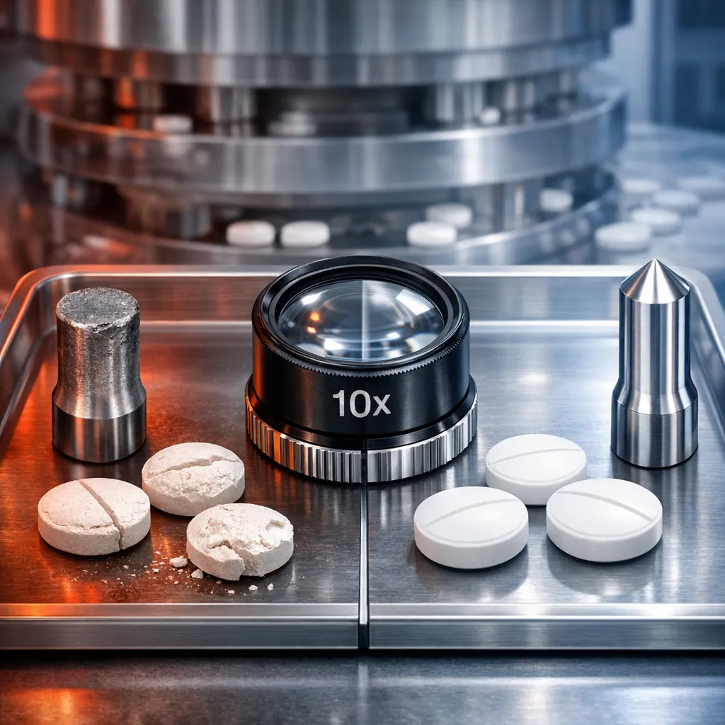 Tablet defects caused by worn tooling — identification and solutions